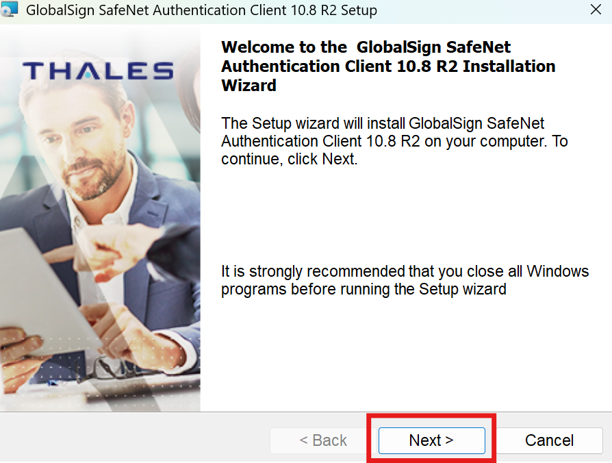 SafeNet 설치 시작