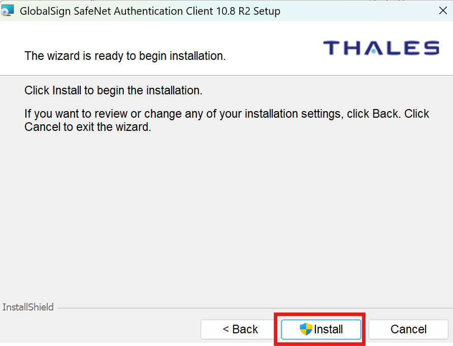 설치 시작 준비